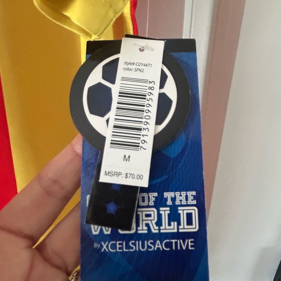 Spain 🇪🇸 España Jersey Striped Athletic Jerseys Medium, que viva España!! - Picture 3 of 6